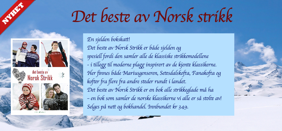 Nyhet! det beste av Norsk Strikk